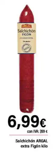 Cash Ifa ARGAL Salchichón extra Figón oferta