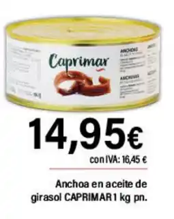 Cash Ifa CAPRIMAR Anchoa en aceite de girasol oferta