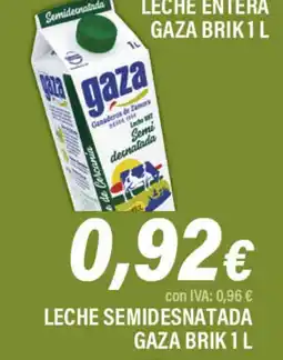 Cash Ifa GAZA Leche semidesnatada oferta
