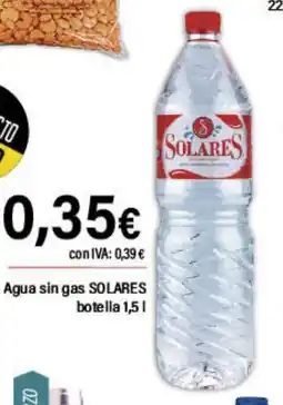 Cash Ifa SOLARES Agua sin gas oferta