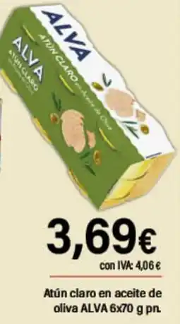 Cash Ifa ALVA Atún claro en aceite de oliva oferta