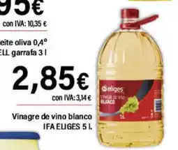 Cash Ifa IFA ELIGES Vinagre de vino blanco oferta