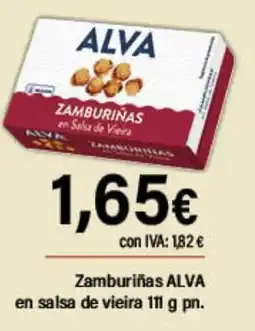 Cash Ifa ALVA Zamburiñas en salsa de vieira oferta