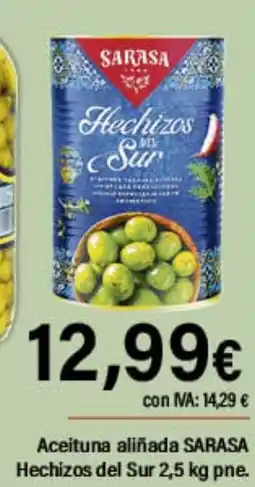 Cash Ifa SARASA Aceituna aliñada Hechizos del Sur oferta