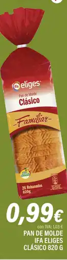 Cash Ifa IFA ELIGES Pan de molde clásico oferta