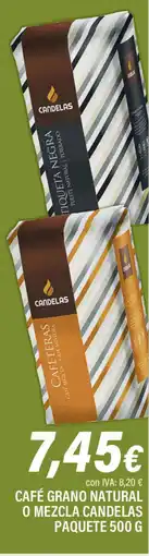 Cash Ifa Café grano natural o mezcla candelas paquete oferta