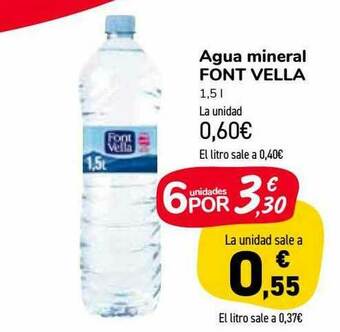 Carrefour Market Agua Mineral Font Vella oferta