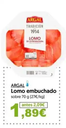 Hiper Usera ARGAL Lomo embuchado oferta