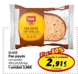 Hiper Usera SCHÄR Pan payés oferta