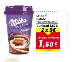 Hiper Usera MILKA Batido oferta