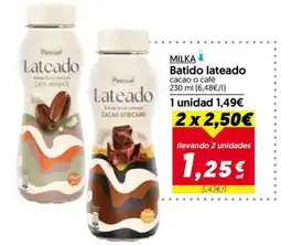 Hiper Usera MILKA Batido lateado oferta