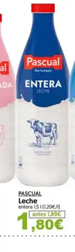 Hiper Usera PASCUAL Leche entera oferta