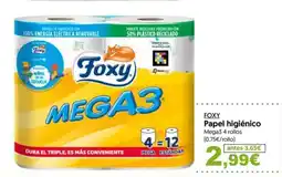 Hiper Usera FOXY Papel higiénico oferta