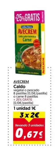 Hiper Usera AVECREM Caldo oferta