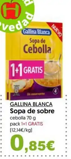 Hiper Usera GALLINA BLANCA Sopa de sobre cebolla oferta