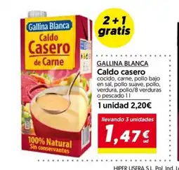 Hiper Usera GALLINA BLANCA Caldo casero oferta