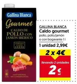 Hiper Usera GALLINA BLANCA Caldo gourmet oferta