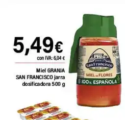 Cash Ifa GRANJA SAN FRANCISCO Miel jarra dosificadora oferta