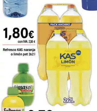 Cash Ifa KAS Refresco naranja o limón oferta