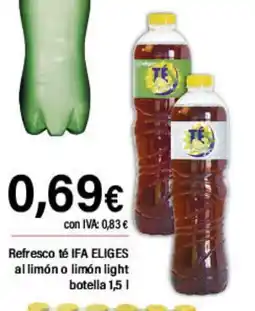 Cash Ifa IFA ELIGES Refresco té al limón o limón light botella oferta