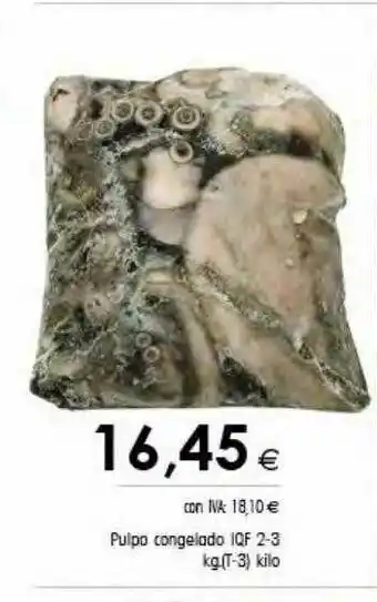 Cash Ifa Pulpo Congelado Iqf 2-3 oferta
