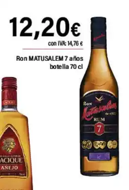 Cash Ifa MATUSALEM Ron 7 años oferta