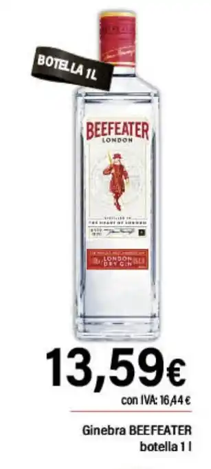 Cash Ifa BEEFEATER Ginebra oferta