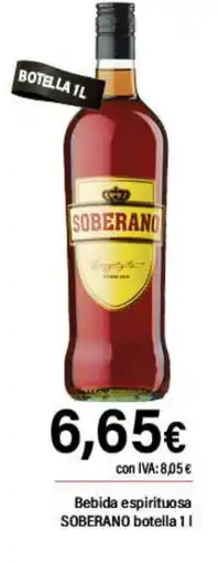 Cash Ifa SOBERANO Bebida espirituosa botella oferta