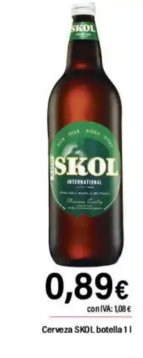 Cash Ifa SKOL Cerveza botella oferta