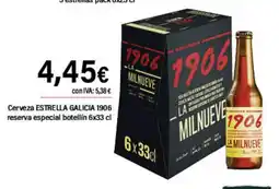 Cash Ifa ESTRELLA GALICIA 1906 Cerveza reserva especial botellín oferta