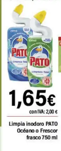 Cash Ifa PATO Limpia inodoro Océano o Frescor frasco oferta