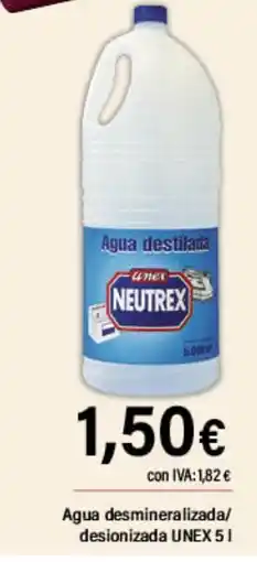 Cash Ifa Agua desmineralizada/ desionizada oferta