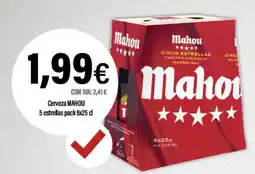 Cash Ifa MAHOU Cerveza 5 estrellas oferta
