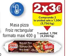 FROIZ Masa pizza Froiz rectangular oferta