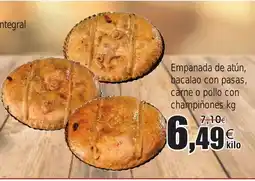 FROIZ Empanada de atún, bacalao con pasas, carne o pollo con champiñones oferta