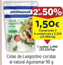FROIZ AGUINAMAR Colas de langustine coridas al natural oferta