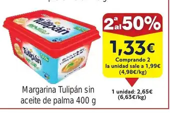 FROIZ Margarina Tulipán sin aceite de palma oferta