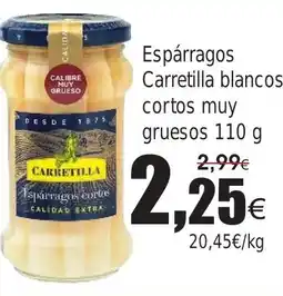 FROIZ Espárragos Carretilla blancos cortos muy gruesos oferta