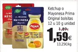 FROIZ Ketchup o Mayonesa Prima Original bolsitas oferta