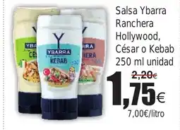 FROIZ Salsa Ybarra Ranchera Hollywood, César o Kebab oferta