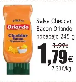 FROIZ Salsa Cheddar Bacon Orlando bocabajo oferta