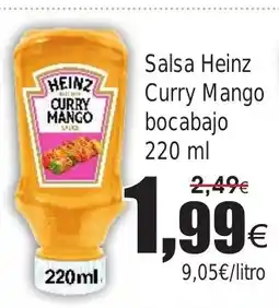 FROIZ Salsa Heinz Curry Mango bocabajo oferta