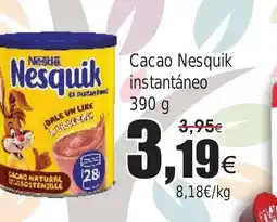 FROIZ Cacao Nesquik instantáneo oferta