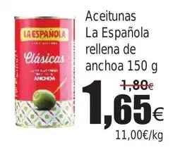 FROIZ Aceitunas La Española rellena de anchoa oferta