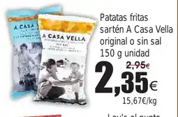 FROIZ Patatas fritas sartén A Casa Vella original o sin sal oferta