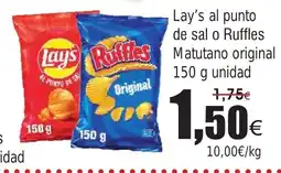FROIZ Lay's al punto de sal o Ruffles Matutano original oferta