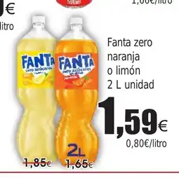 FROIZ FANTA Zero naranja o limón oferta