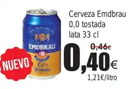 FROIZ Cerveza Emdbrau 0,0 tostada oferta