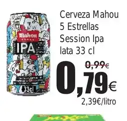 FROIZ Cerveza Mahou 5 Estrellas Session Ipa lata oferta