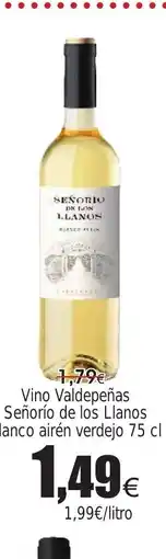 FROIZ Vino Valdepeñas Señorío de los Llanos blanco airén verdejo oferta